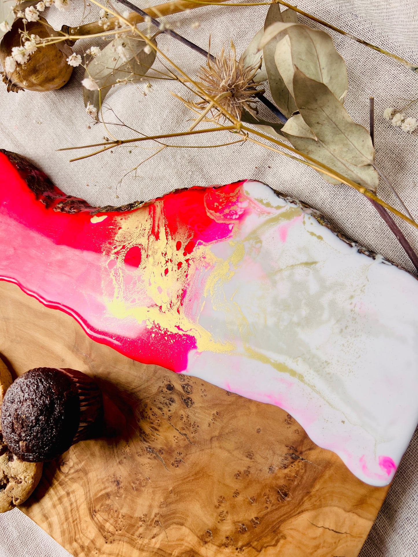 Barbie Pink Cheese Board, Large Resin Serving Platter